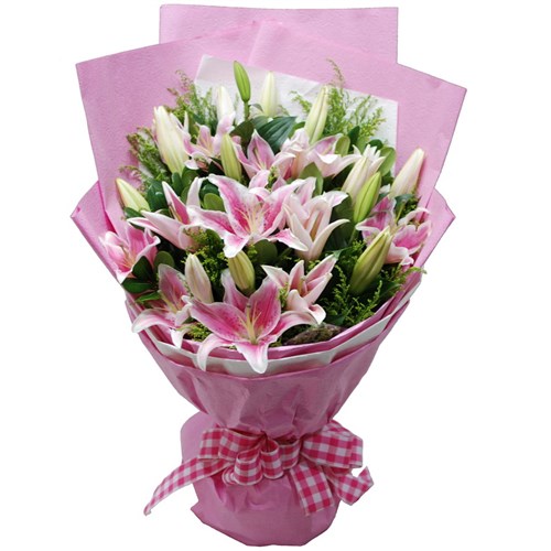 bouquet of lilies for women