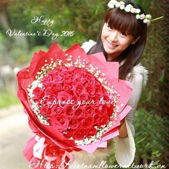 Send beautiful valentine's day flowers to vietnam